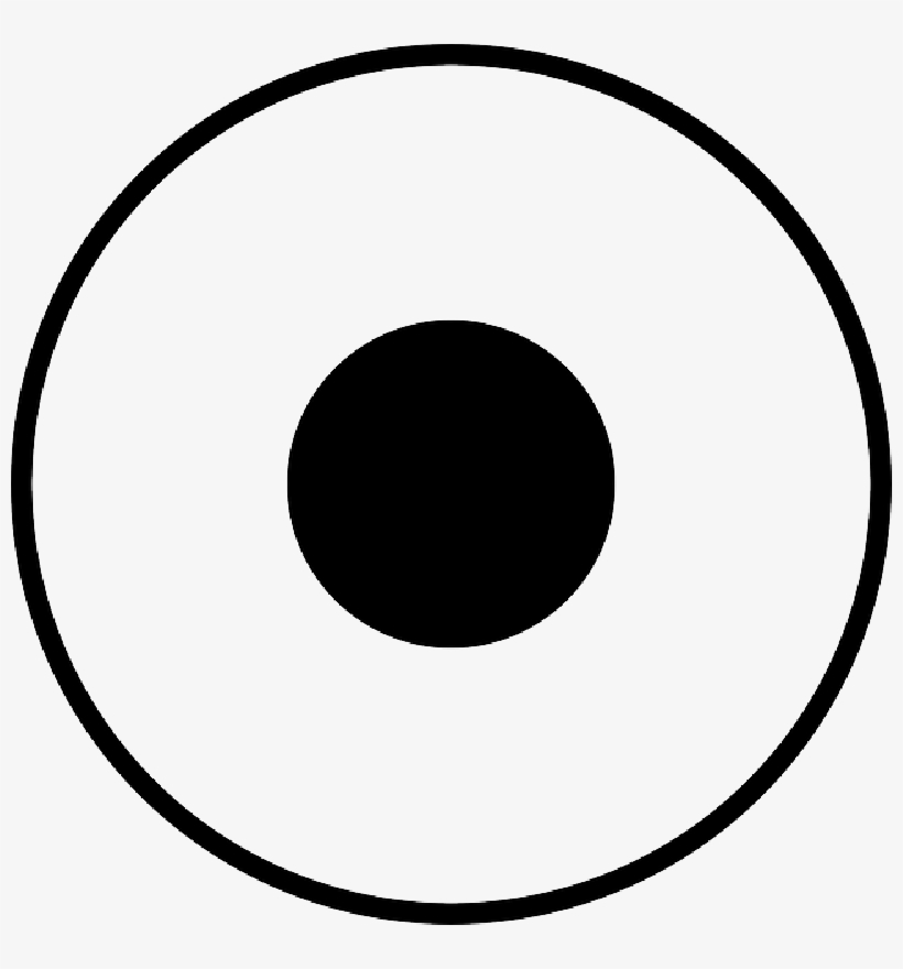 Black, Circle, Round, Target, Dot - Circle Eye Clipart, transparent png #236854