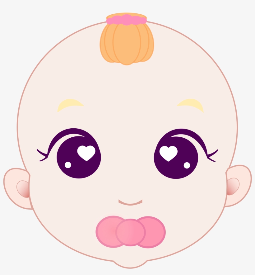 Jpg Freeuse Library Girl Big Image Png - Baby Face Cartoon Png, transparent png #236875