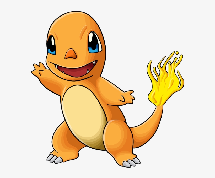 Step By Drawing Lesson - Pokemon Cartoon Drawing Charmander, transparent png #236919