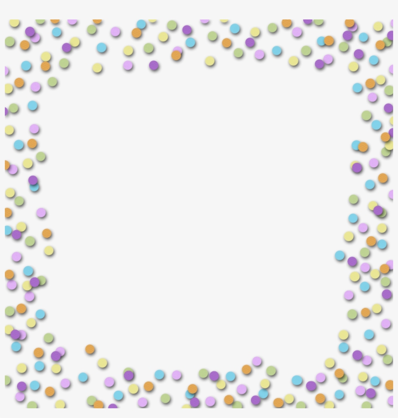 Confetti Border Clipart - Transparent Background Confetti Border, transparent png #237203