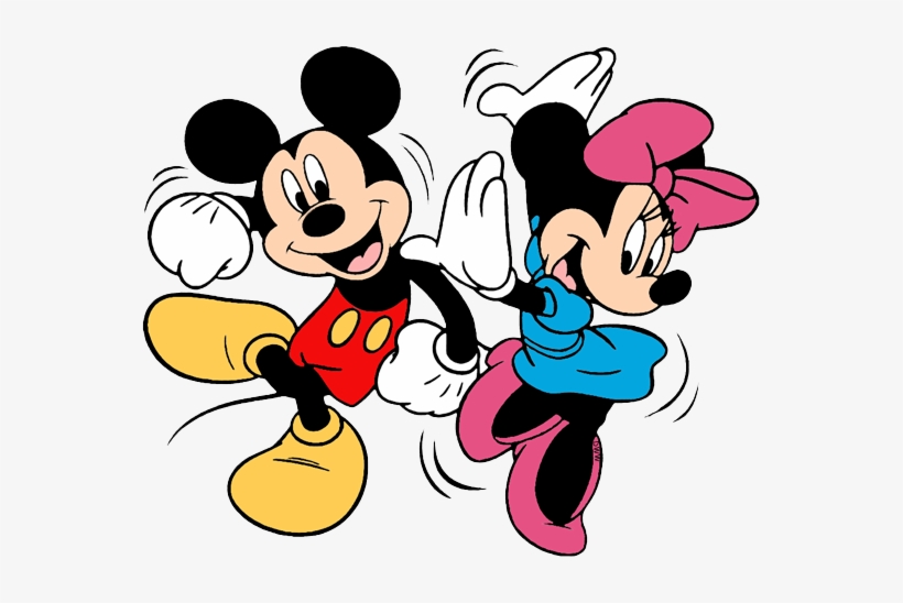 Mickey & Minnie Mouse Clip Art - Black And White Mickey And Minnie Mouse, transparent png #237205