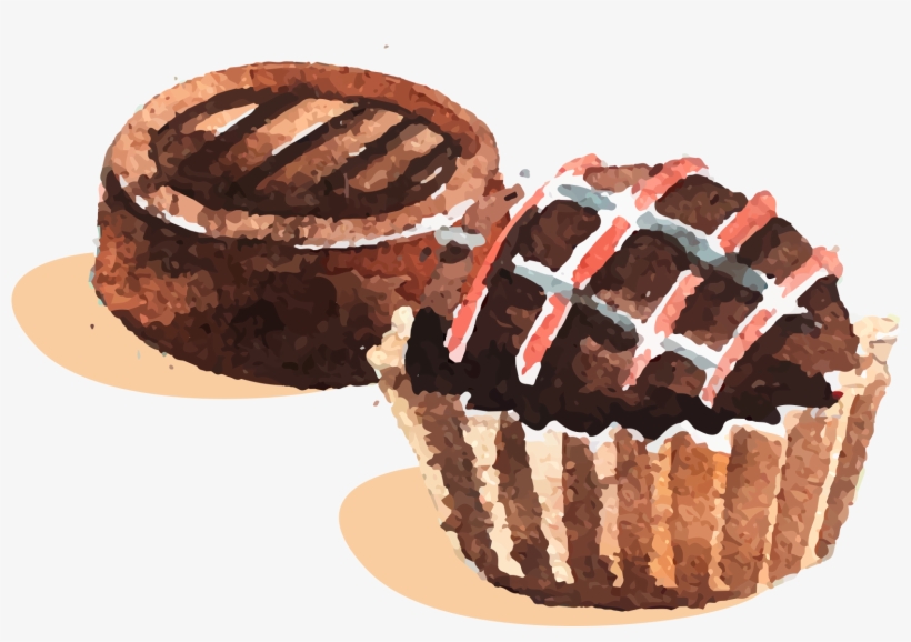 Bonbon Chocolate Cake Brigadeiro Watercolor Painting - Chocolate Truffle Drawing, transparent png #237245