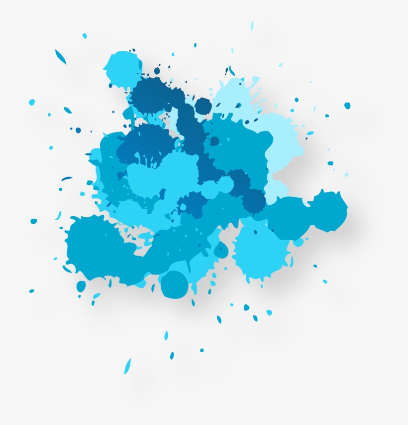 Picture Freeuse Stock Transparent Watercolors Droplet - Blue Paint Splash Png, transparent png #237287