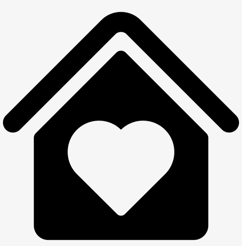 House With Heart Shape Svg Png Icon Free Download - Love House Icon Png, transparent png #237386