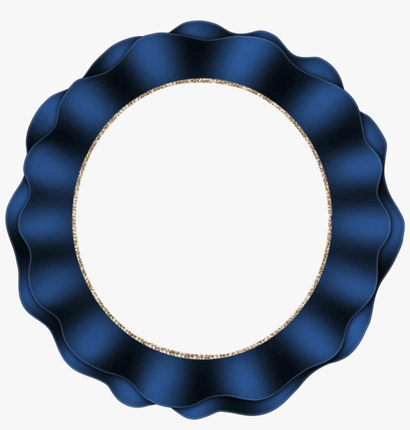 Beautiful Dark Blue Round Frame - Infant, transparent png #237407