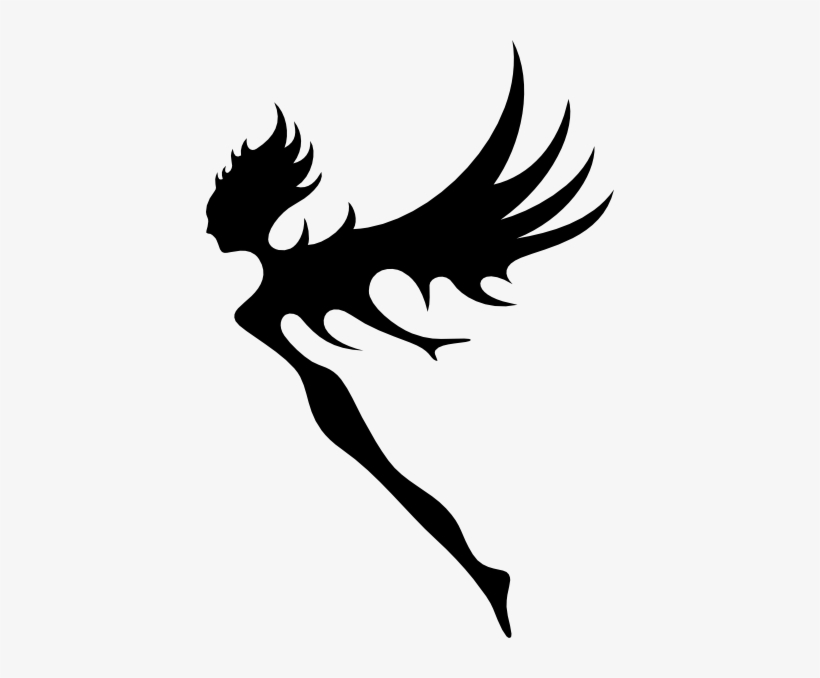 Fairy Wings Clipart - Black Fairy Png, transparent png #237451