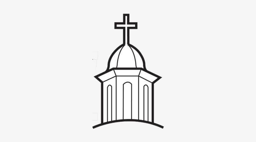 Clipart Black And White Buildings Png Images Stickpng - Iglesia Png, transparent png #237546