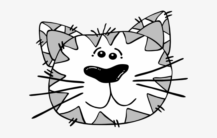 How To Set Use Grey And White Cat Face Clipart, transparent png #237567