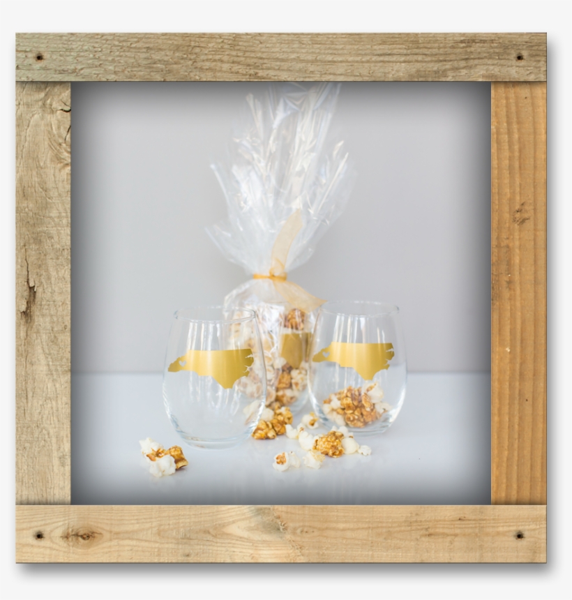 State Wine Glass Filled With Popcorn, transparent png #237774