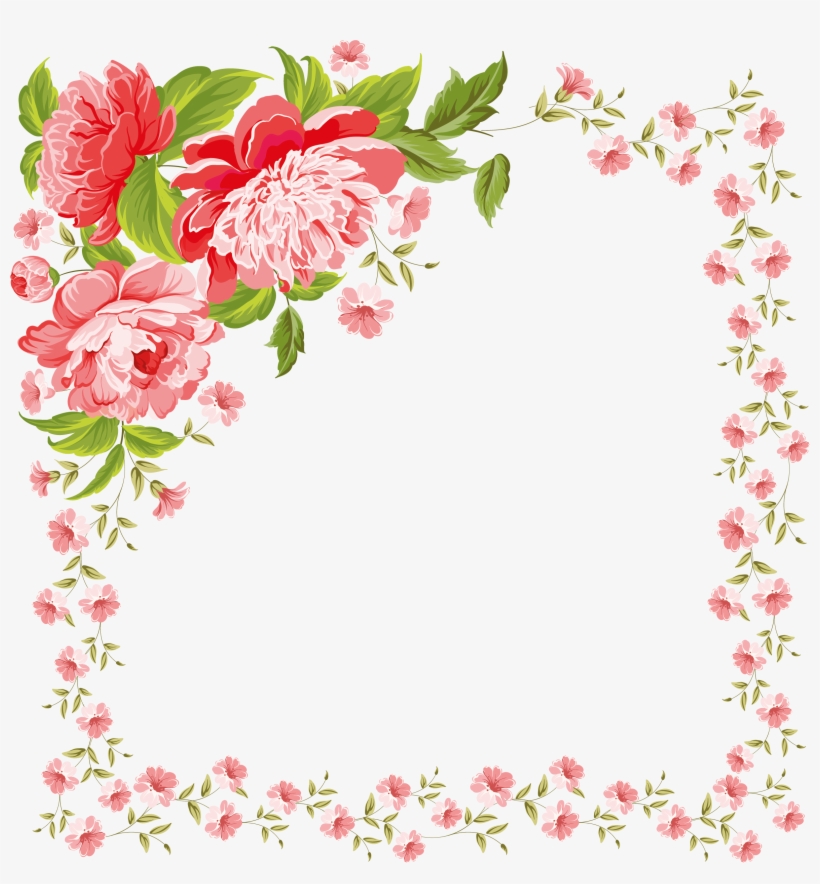 Com / Floral Frame - Vector Graphics, transparent png #238052