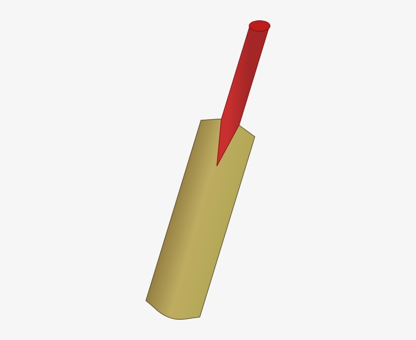 Small - Clip Art Cricket Bat, transparent png #238425