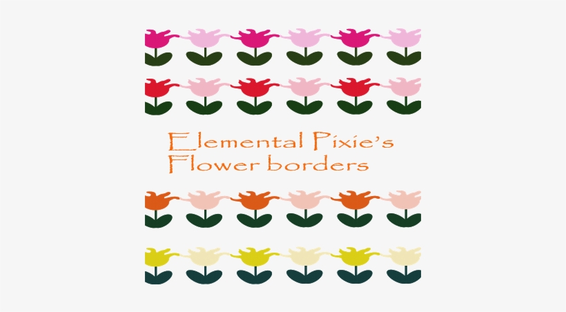 Elemental Clipart Floral - Flower Border, transparent png #238607