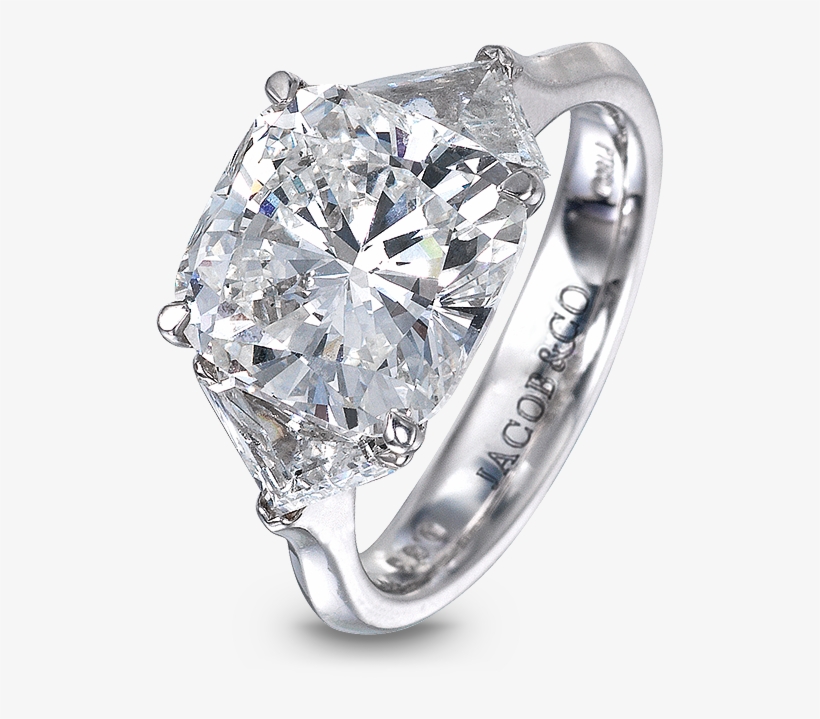 Cushion-cut Diamond Solitaire Engagement Ring - Jewellery, transparent png #238829
