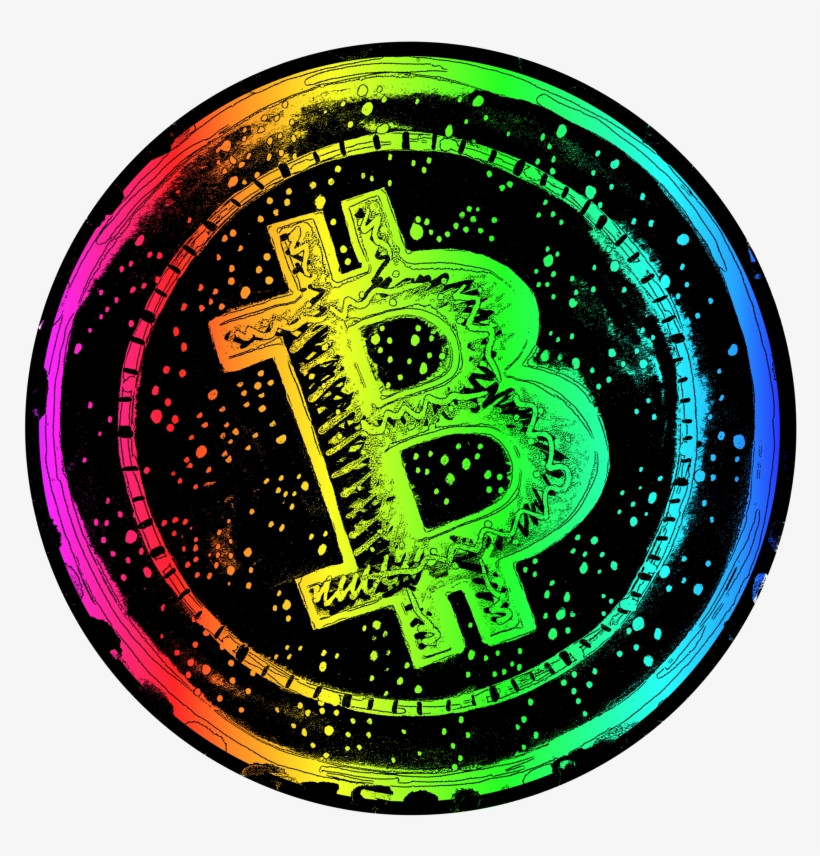 Bitcoin Rainbow - T-shirt, transparent png #238879