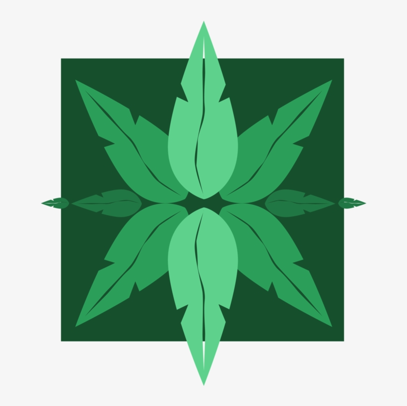 Green Hemp Leaf Drawing Tile - Tile, transparent png #238993