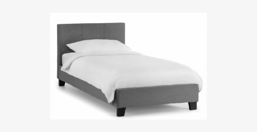 Grey Single Upholstered Bed, transparent png #239091