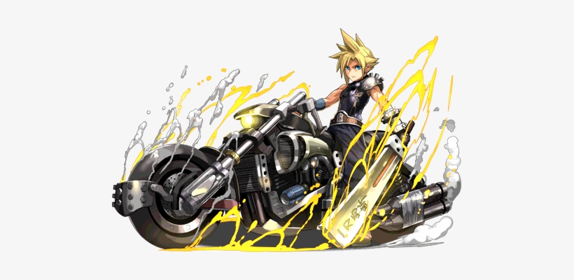 Pad Cloud Bike Artwork - Puzzle And Dragons Final Fantasy Collab, transparent png #239163