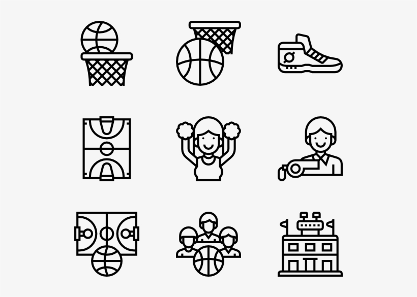 Basketball - Theme Park Icons, transparent png #239255