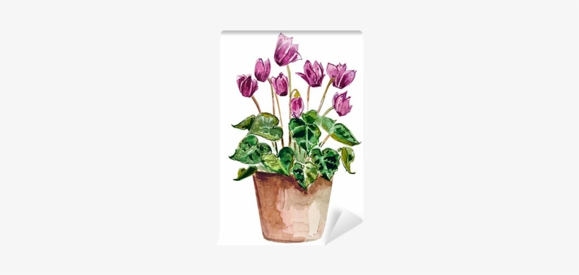 Home Flowers In A Vase - Цветы В Вазе Акварелью, transparent png #239721