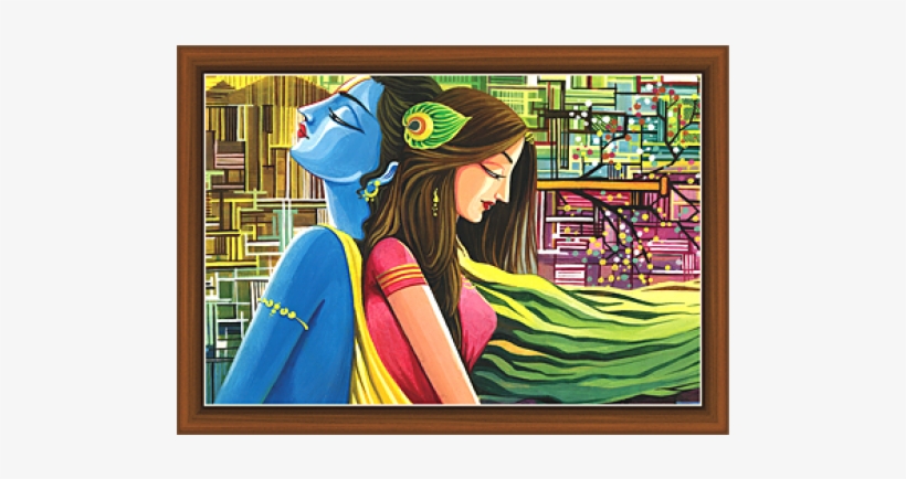 Radha Krishna Paintings - Radha, transparent png #239884