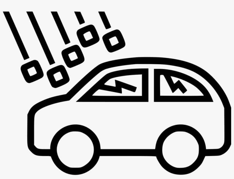 Hail Damage Comments - Vehicle Theft Icon Png, transparent png #2300251