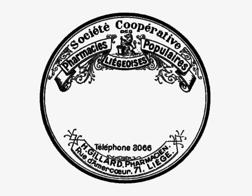 Jar Labels Png - Vintage Pharmacy Label Round, transparent png #2301018