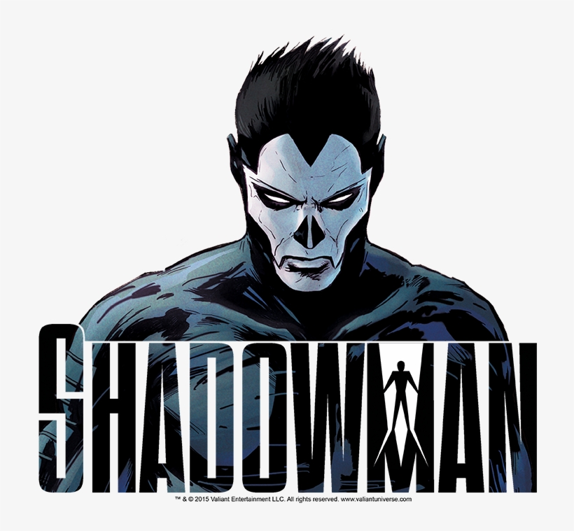 Shadowman Shadow Stare Youth T Shirt - Shadowman/comic Face-junior V-neck-black, transparent png #2301149