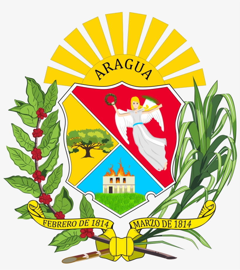 Escudo Venezuela Png Clipart Royalty Free Library - Bandera Y Escudo Del Estado Aragua, transparent png #2301172