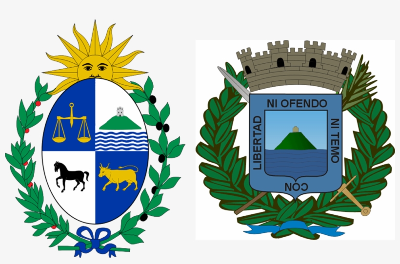 Escudos Del Uruguay Y De Montevideo - Republica Oriental Del Uruguay Escudo, transparent png #2301317