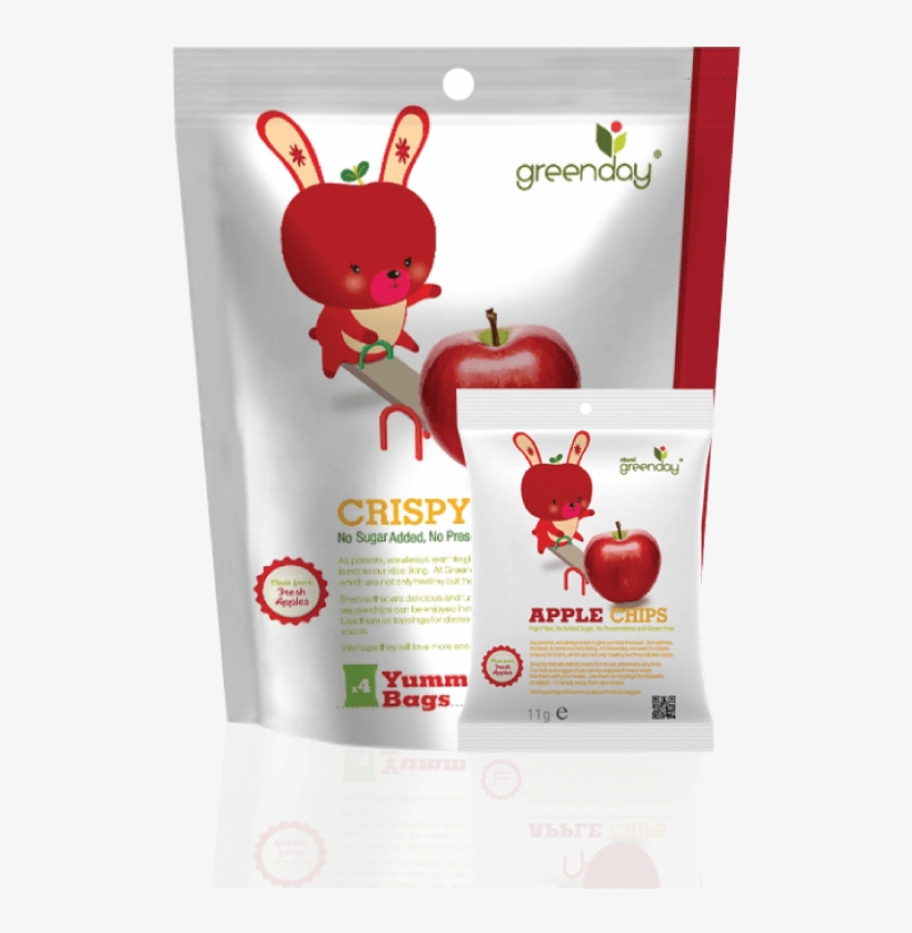 Sale Crispy Apple Yummy Bags Vd - 4x11g Greenday Crispy Apple Fruitfarm, transparent png #2302238