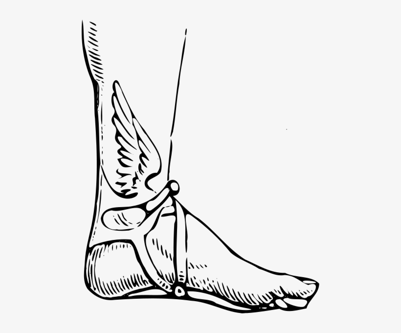 Feet Clipart Hermes - Hermes Talaria, transparent png #2302338