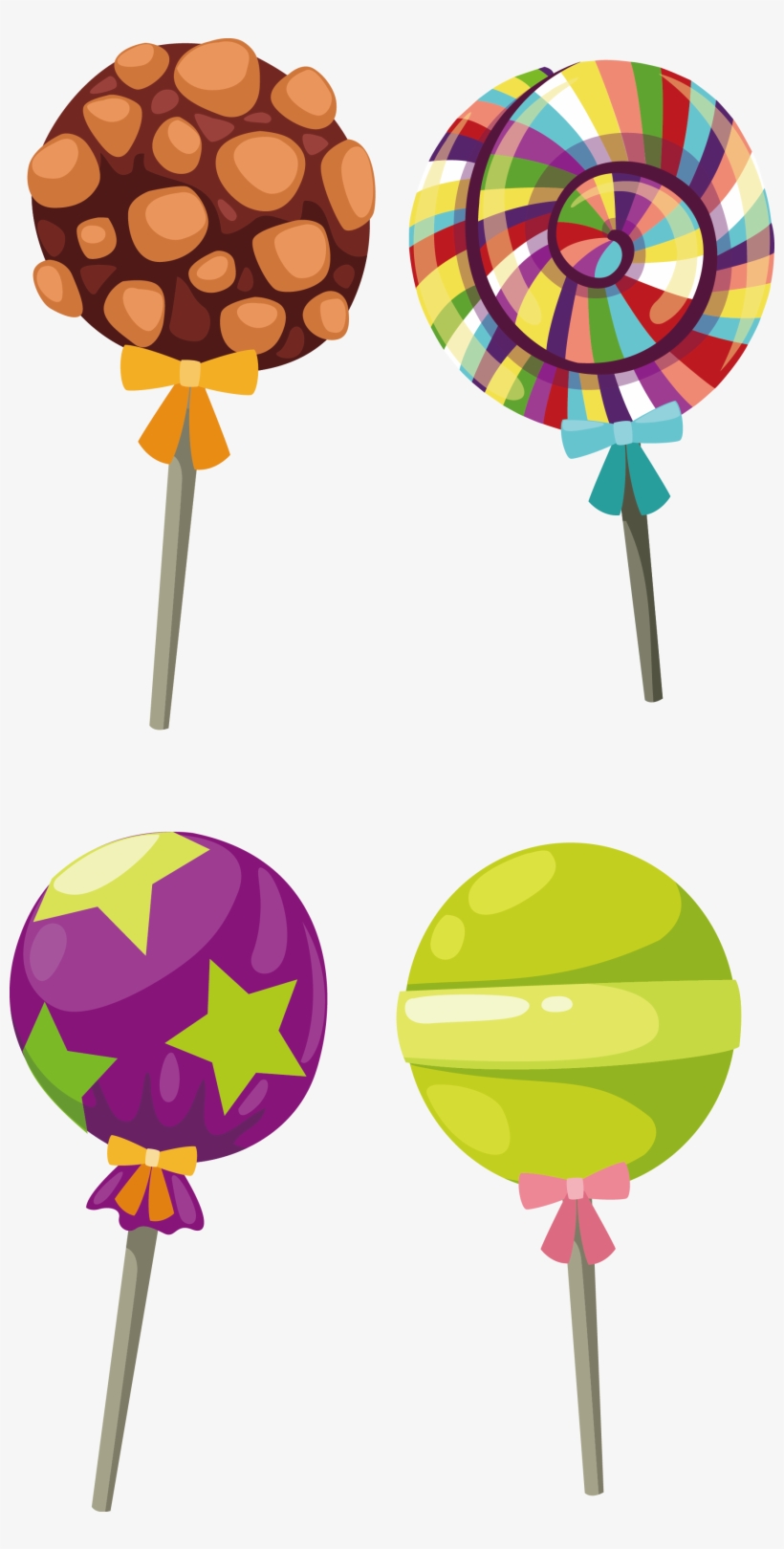 Lollipop Stick Candy Dessert - Lollipop Candy Clip Art, transparent png #2302395
