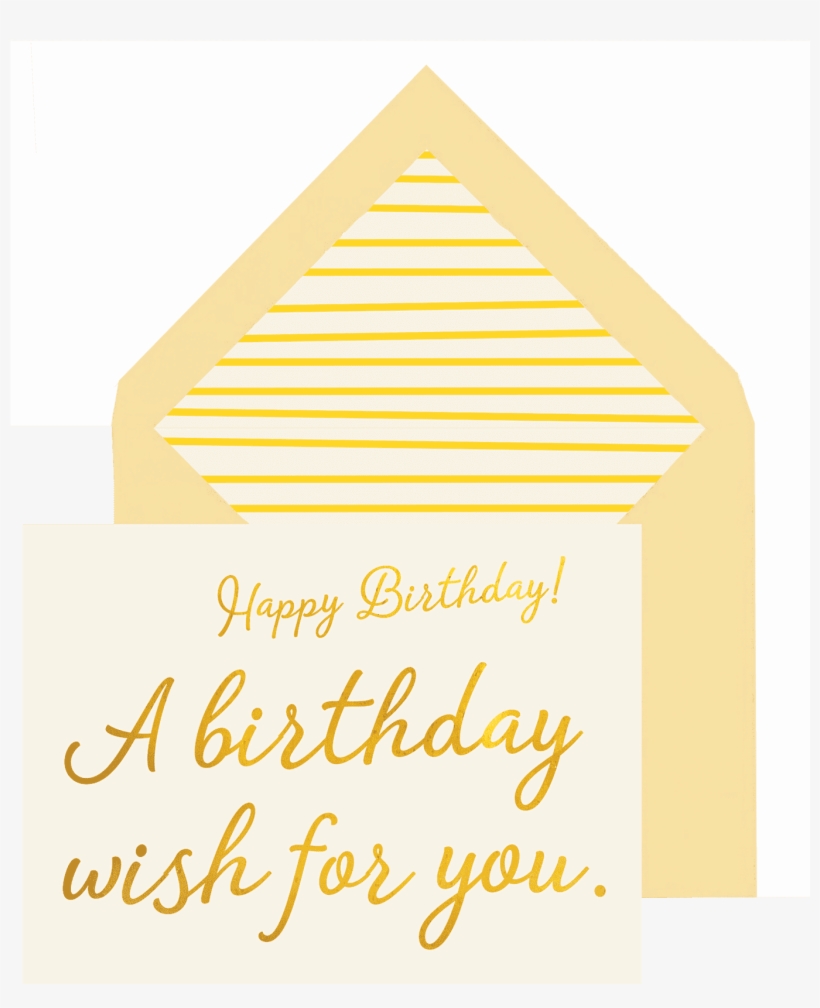 A Birthday Wish For You Greeting Card, Single Blank - *blank Card, transparent png #2302396