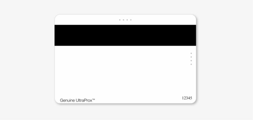 Genuine Ultraprox™ Fusion™ Blank White Composite Cards - Magnetic Stripe Card, transparent png #2302491