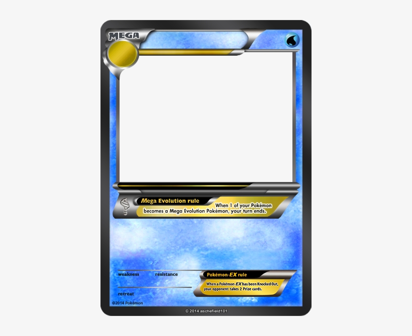 Pokemon Blank Card Template Mega Pokemon Card Template Free 