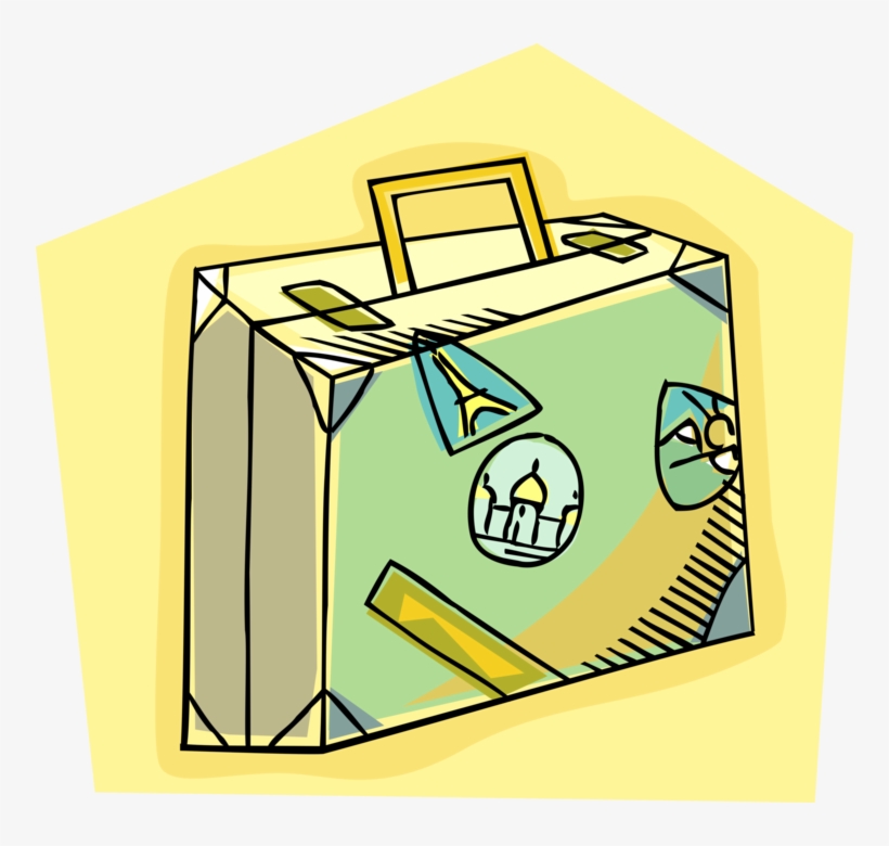 Svg Stock International World Travel Image Of Luggage - Suitcase, transparent png #2302630