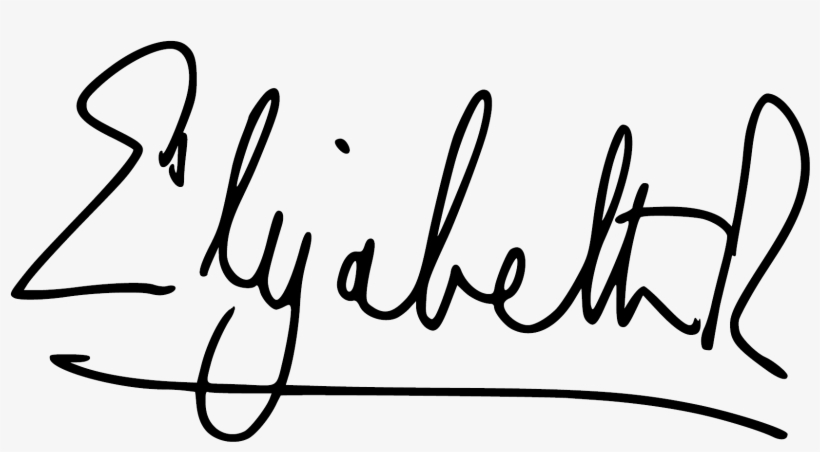 Queen Elizabeth Ii Signature, transparent png #2302892