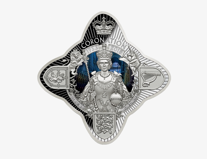 Pure Silver Coin - Queen's Coronation 65th, transparent png #2302959