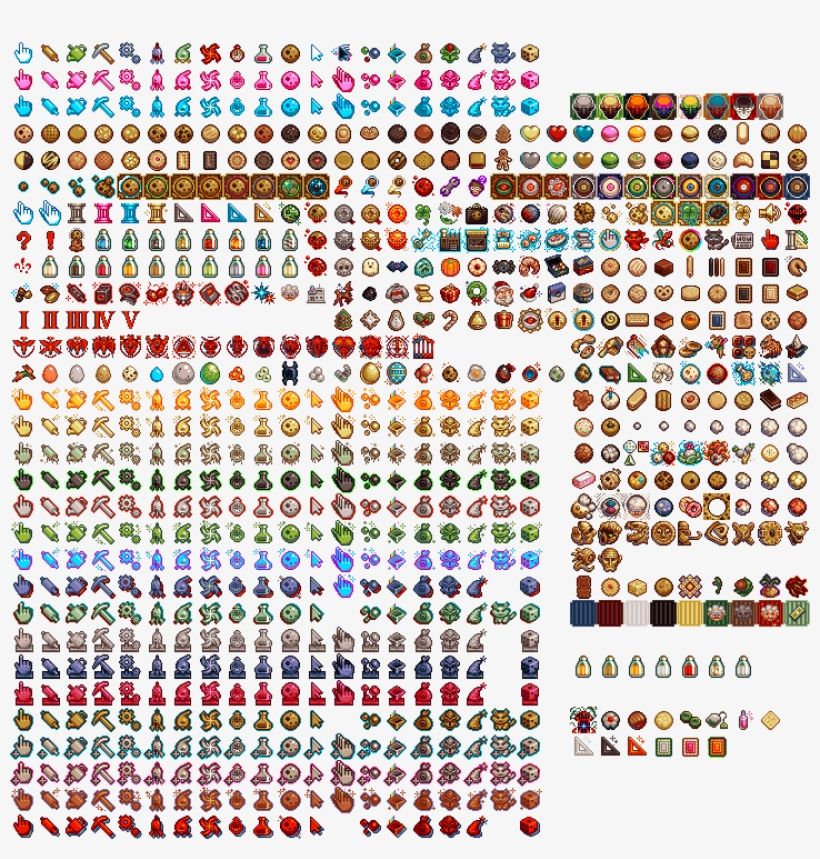 Spritesheet - Cookie Clicker Sprite Sheet, transparent png #2303097