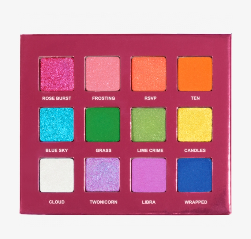Lime Crime 10th Birthday Eye Shadow Palette 213213 - Eye Shadow, transparent png #2304036