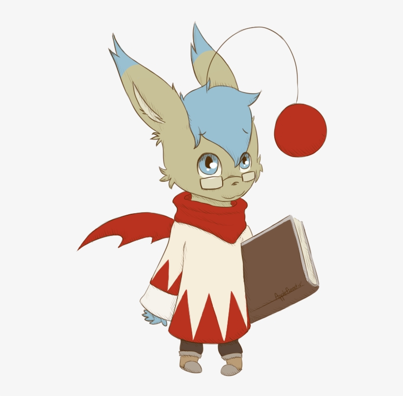 Mila The Moogle By Applefiend - Cartoon, transparent png #2304059