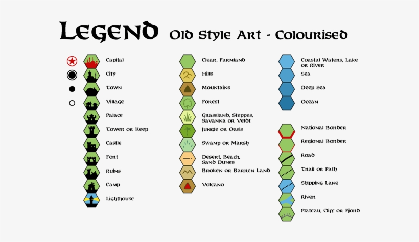 Colourised Old Style Art Legend - Symbol For Peninsula On A Map, transparent png #2304220