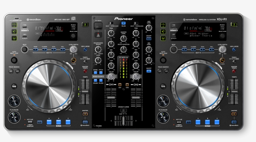 Xdj R1 All In One Dj System For Remotebox (black) - Pioneer Xdj R1 Wireless Dj System And Controller, transparent png #2305502