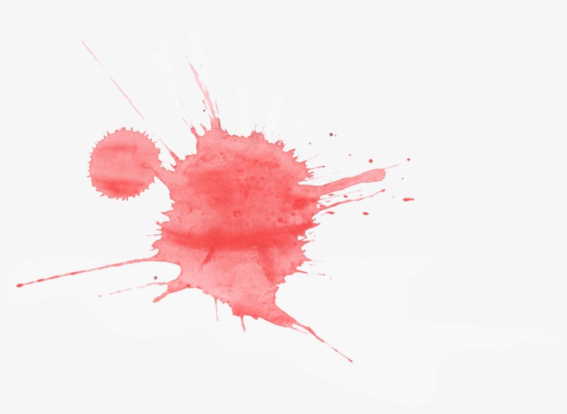 21 Red Watercolor Splatter - Watercolor Painting, transparent png #2305883