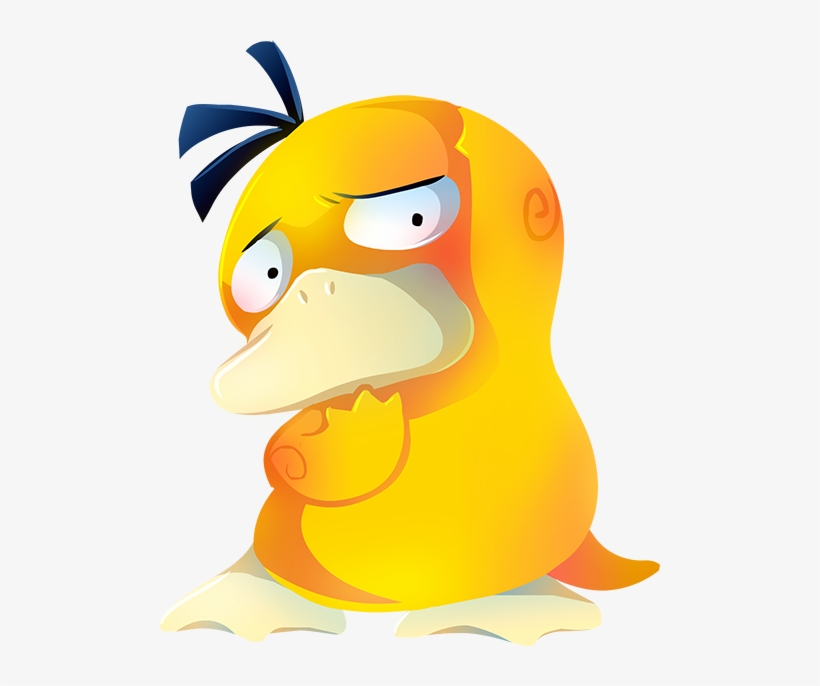 Pokémon Go Pikachu Bird Beak Yellow Vertebrate Cartoon - Psyduck, transparent png #2306183