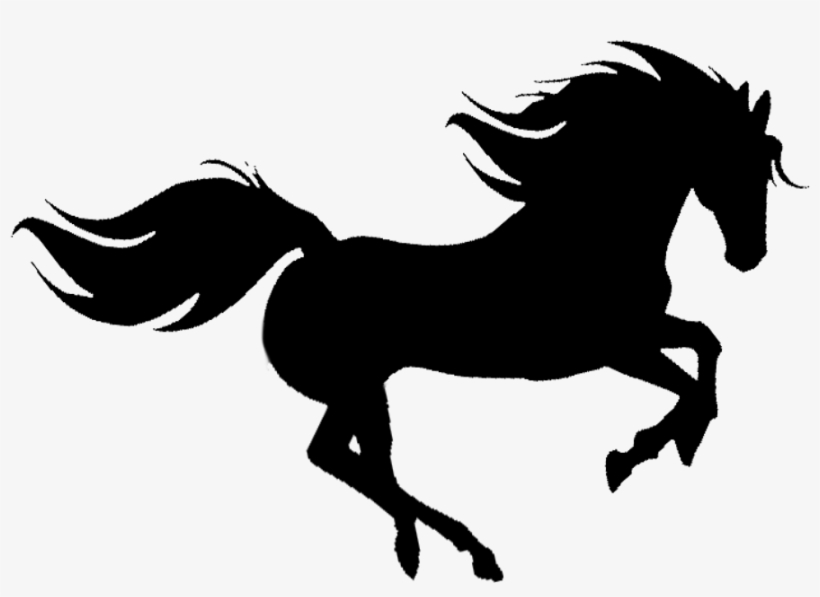 Silueta De Caballo Png - Silueta De Caballo Corriendo, transparent png #2306238