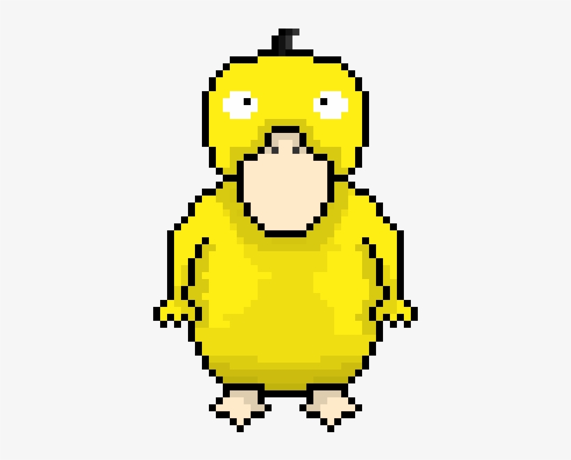 Psyduck - Pixel Art Circle, transparent png #2306259