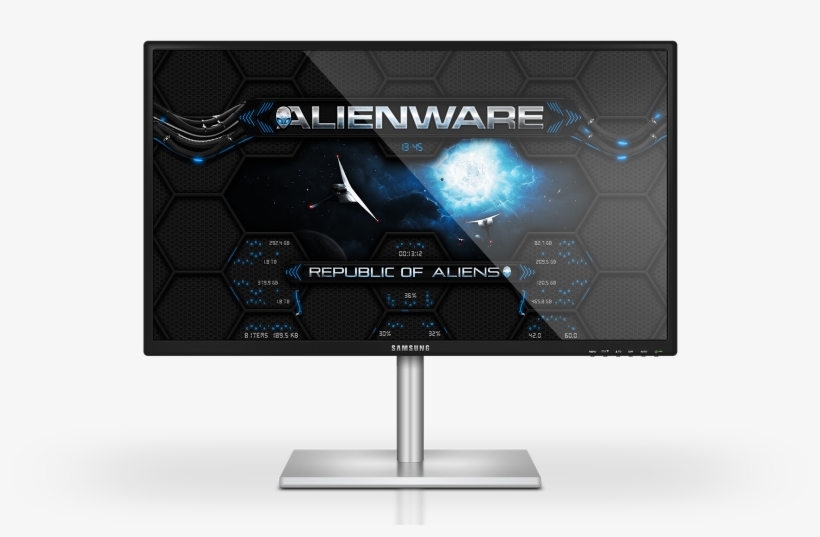 Alienware Wormhole Blue - Rainmeter, transparent png #2306684