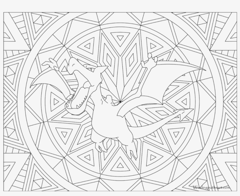 Adult Pokemon Coloring Page Aerodactyl - Pokemon Coloring Pages For Adults, transparent png #2306825