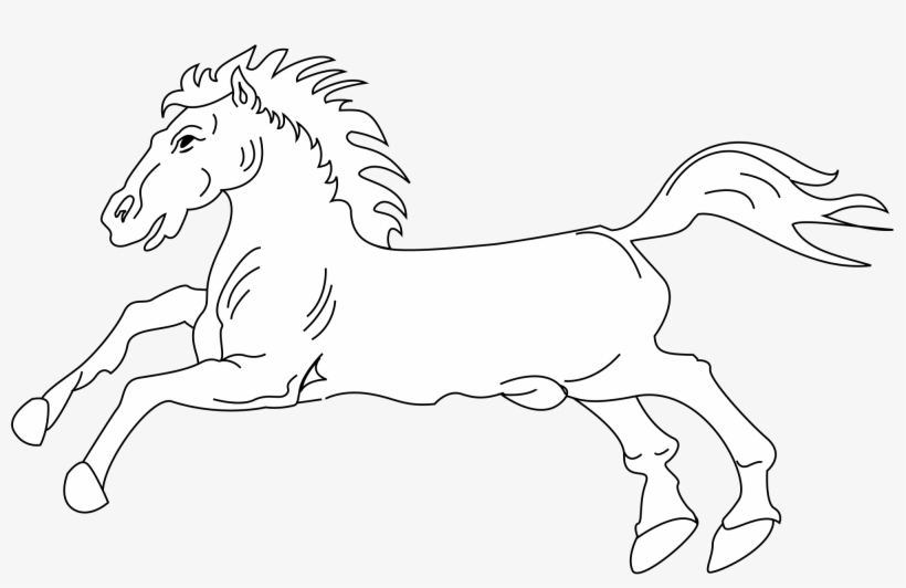 Open - Caballo Drawing, transparent png #2306848